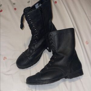 Time and Tru Dark Combat Boots